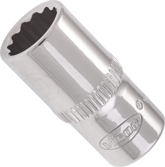 Vigor 1/4in Drive 8mm 12 Point Socket V7514-8