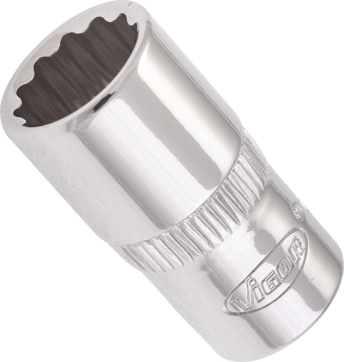 Vigor 1/4in Drive 9mm 12 Point Socket V7514-9
