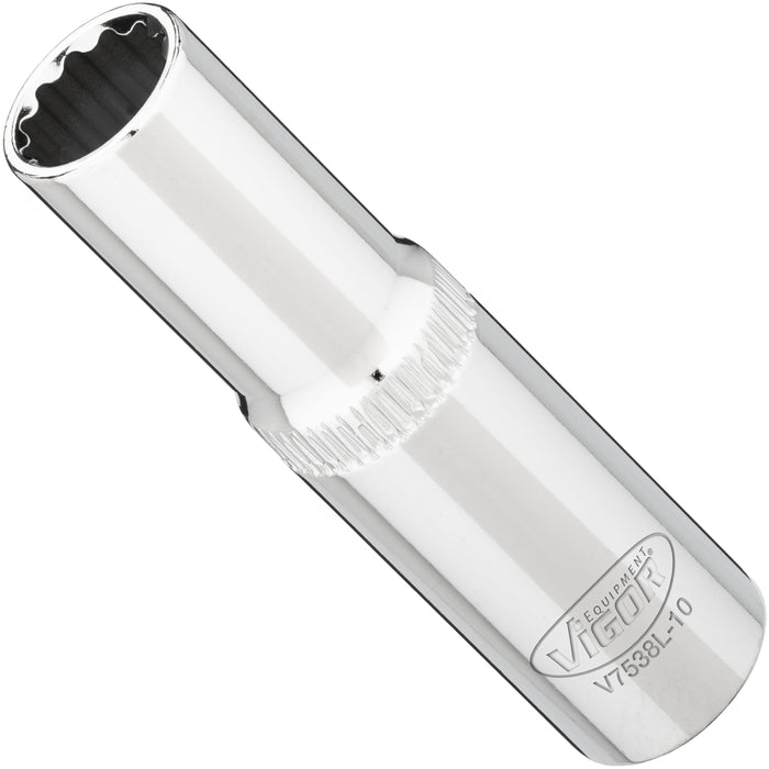 Vigor 3/8in Drive 10mm 12 Point Socket V7538L-10