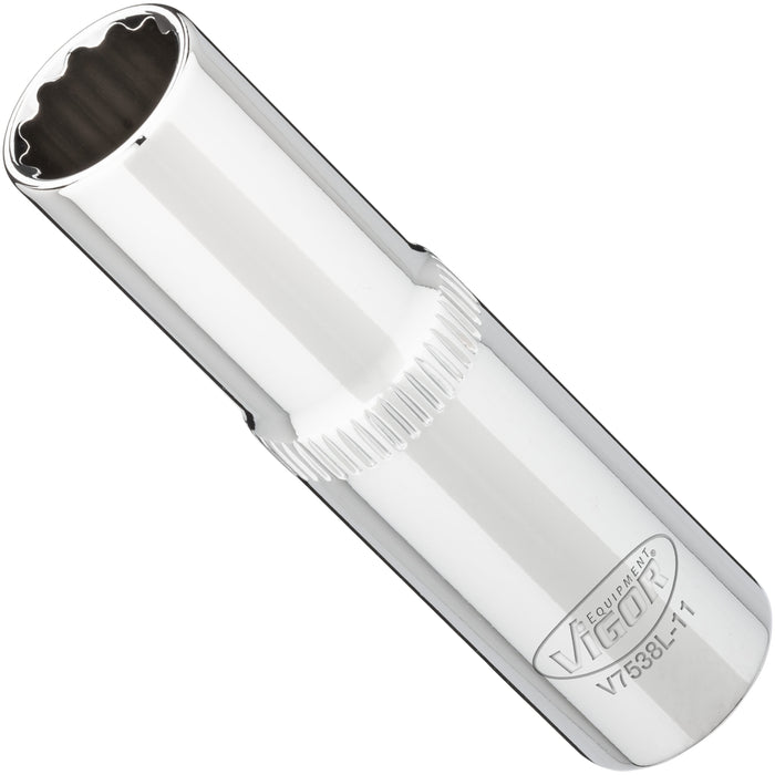 Vigor 3/8in Drive 11mm 12 Point Socket V7538L-11