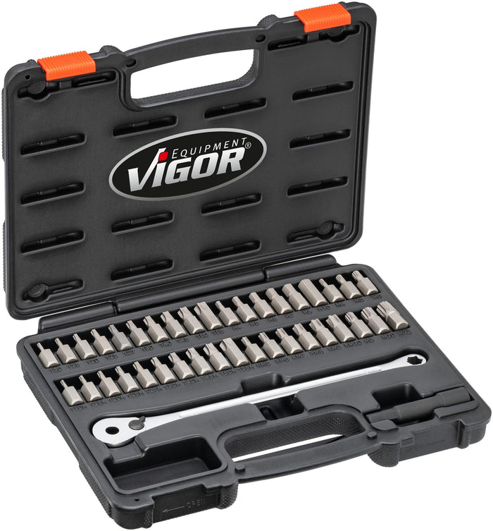 Vigor Ratcheting Wrench with Screwdriver Bit Set V7784