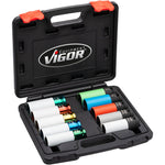 Vigor V6312/10 Impact Socket Set 1/2in Drive 10 Pce