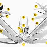 Leatherman 18 Tool Wave Plus Multi-Tool with Nylon Button Sheath