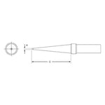 Plato Soldering Tip ETL 2.0mm to Suit Weller