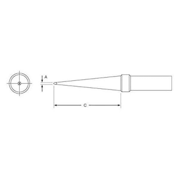 Plato Soldering Tip ETL 2.0mm to Suit Weller