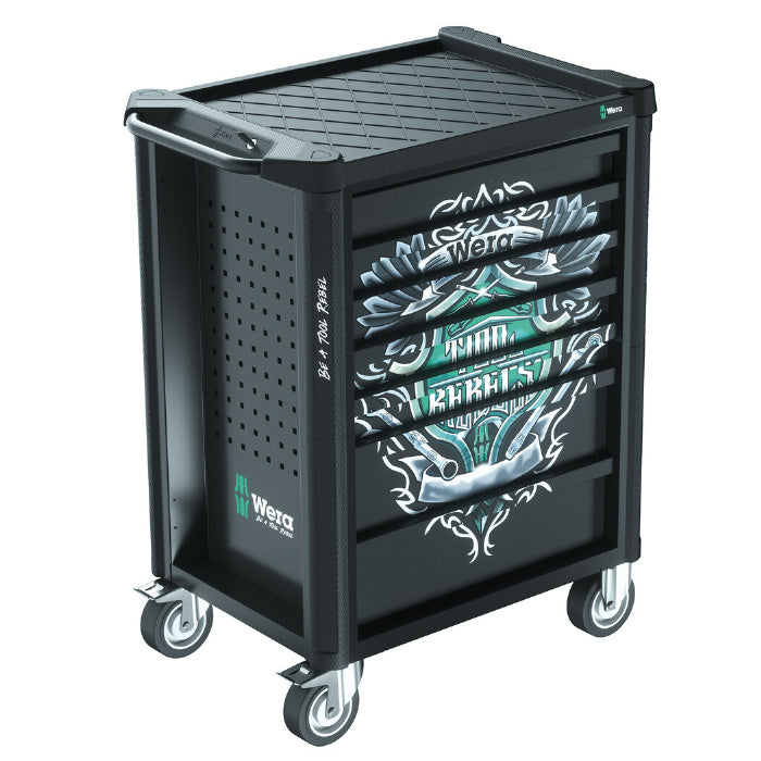 Wera 9700 Tool Rebel Roller Cabinet 1, 94 Piece