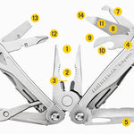 Leatherman 14 Tool Wingman with Nylon Button Sheath Box