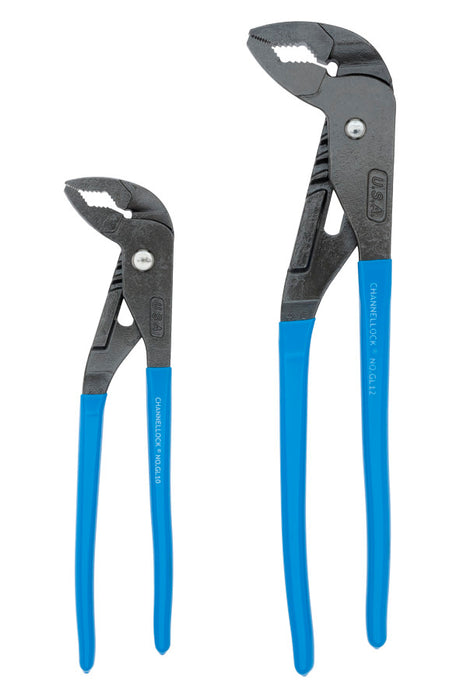 Channellock 2 Pce Griplock Tongue & Groove Pliers Set (GL10 & GL12)