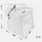 BenchVent Recirculating Fume Cabinet (Hood 570 x 525 x 450) BV660H-C