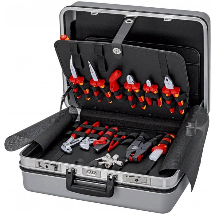 Knipex 1000V Tool Case for Electrical Contractors, 23 Pce