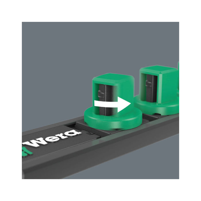 Wera Magnetic Socket Rail C Impaktor 1 Socket Set, 1/2