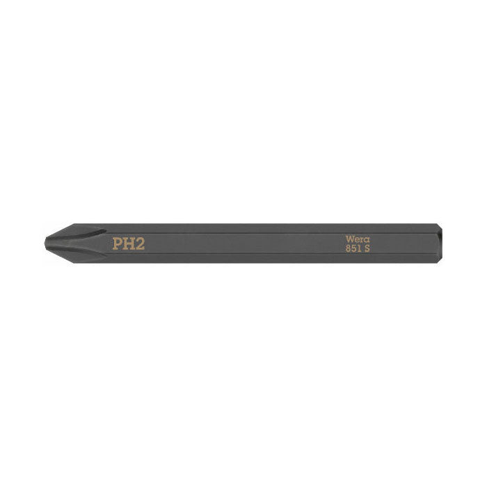 Wera 851 S Phillips Bit for Impact Screwdriver PH2 x 70mm