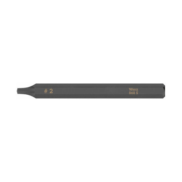 Wera 868 S Square Bit for Impact Screwdrivers # 2 x 70 mm