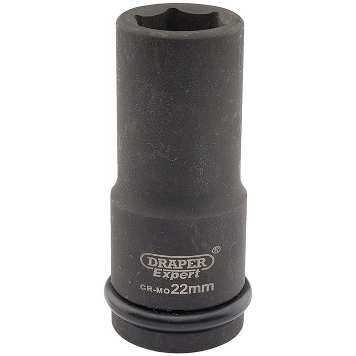 Draper Tools Expert 22mm 3/4 Square Drive Hi-Torq® 6 Point Deep Impact Socket