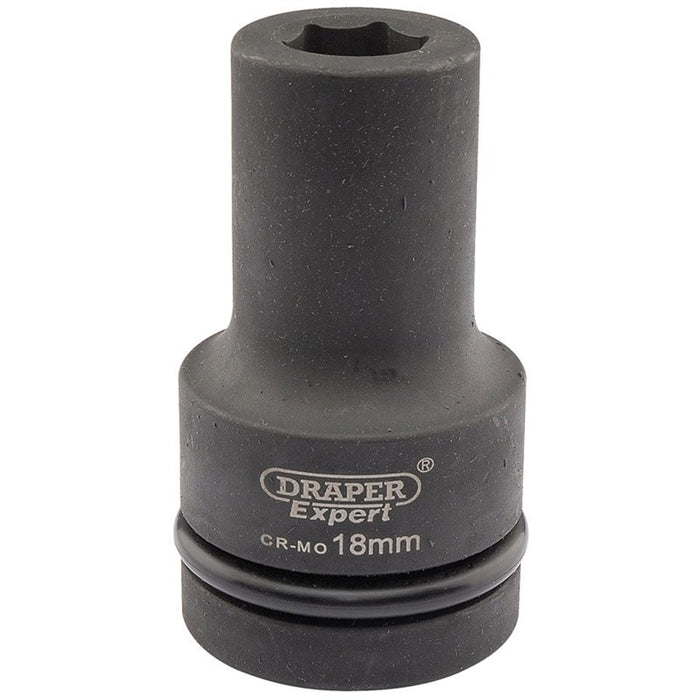 Draper Tools Expert 18mm 1 Square Drive Hi-Torq® 6 Point Deep Impact Socket