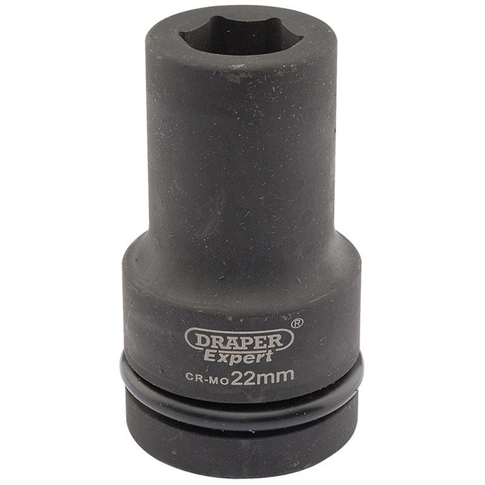 Draper Tools Expert 22mm 1 Square Drive Hi-Torq® 6 Point Deep Impact Socket