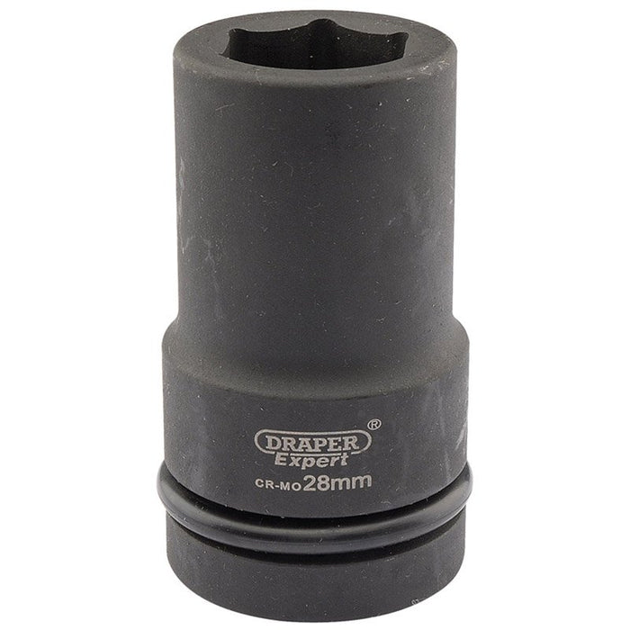 Draper Tools Expert 28mm 1 Square Drive Hi-Torq® 6 Point Deep Impact Socket
