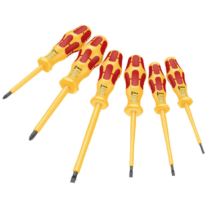 Wera 1060 i/1065 i/6 Kraftform VDE SL/PZ Screwdriver Set 6 Piece 051576