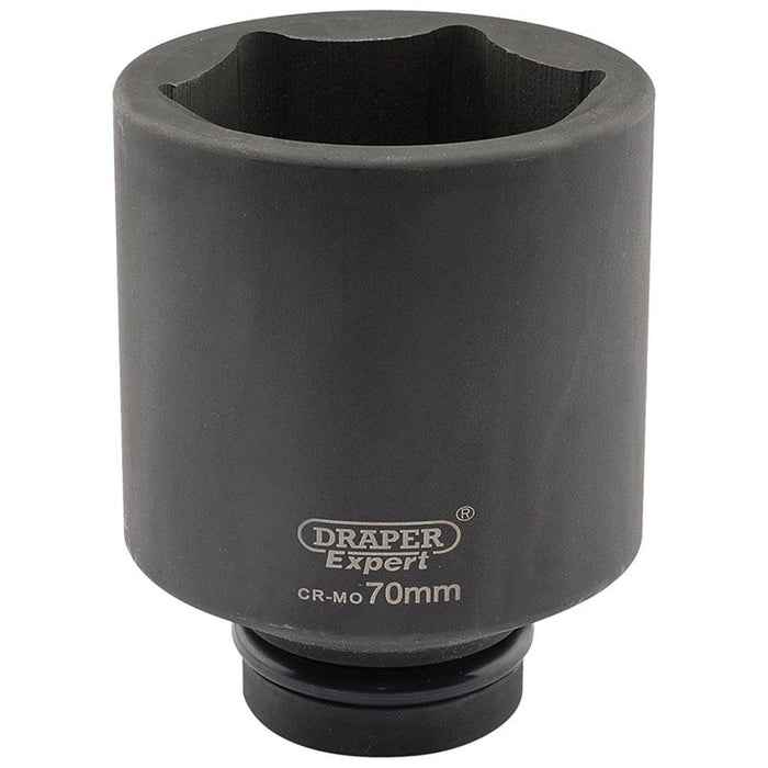 Draper Tools Expert 70mm 1 Square Drive Hi-Torq® 6 Point Deep Impact Socket