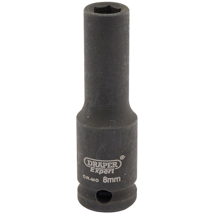 Draper Tools Expert 8mm 3/8 Square Drive Hi-Torq® 6 Point Deep Impact Socket