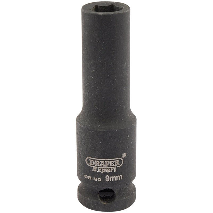 Draper Tools Expert 9mm 3/8 Square Drive Hi-Torq® 6 Point Deep Impact Socket