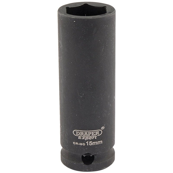 Draper Tools Expert 15mm 3/8 Square Drive Hi-Torq® 6 Point Deep Impact Socket