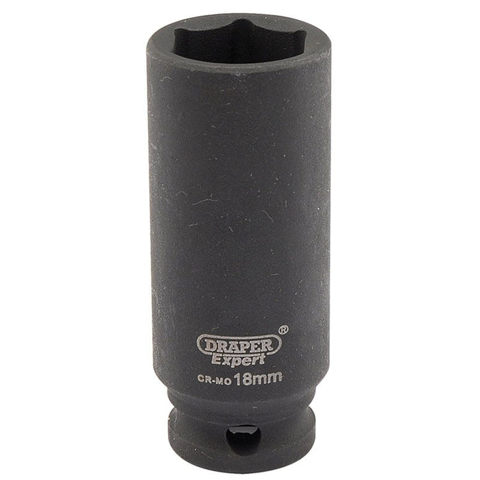 Draper Tools Expert 18mm 3/8 Square Drive Hi-Torq® 6 Point Deep Impact Socket