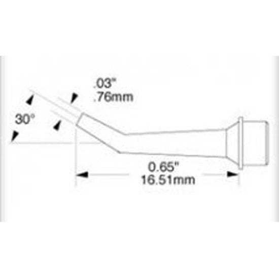Metcal Cartridge Conical Bent 0.76mm
