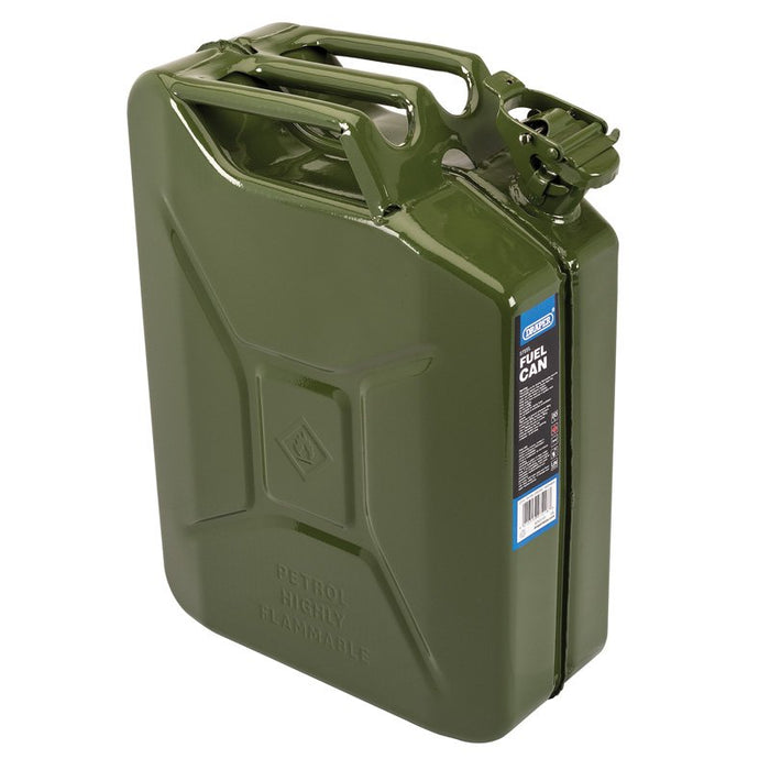 Draper Tools 20L Steel Fuel Can (Green)
