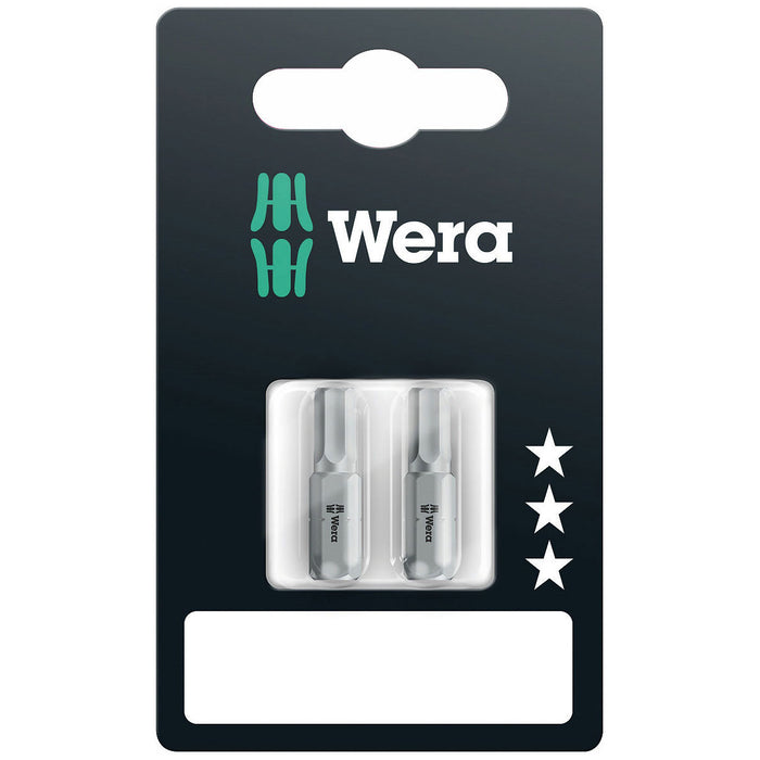 Wera 840/1 Z Hex-Plus Bits for Hex Socket Screws 25mm 2 Pce