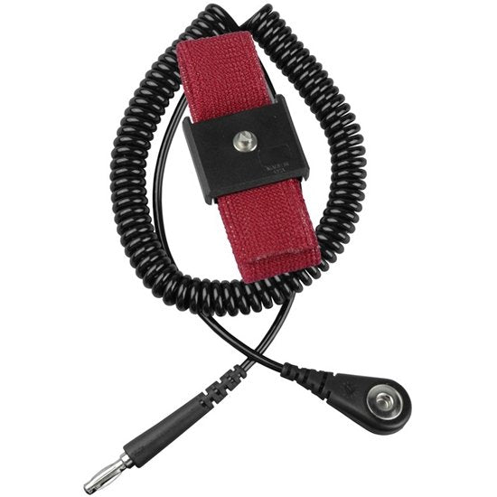 Desco 09039 Elastic Adjustable Wrist Strap with 1.8m Cord, Economy, 4mm