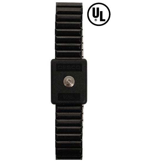 Desco 09043 Large Metal Expansion Wristband, 4mm