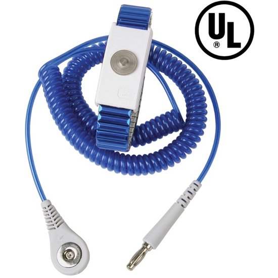 Desco Jewel, Magsnap Adjustable Metal Wrist Strap & Cord 12'