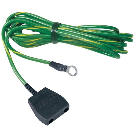 Desco 09820 Common Point Ground Cord with 10mm Socket, 3.0m, No Resistor