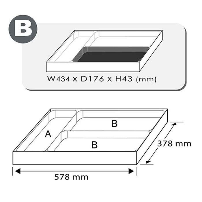 Toptul 16 Pce 15° Offset Hi-Performance Combination Spanner Set (Modular Insert Tray System)