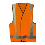 Brady Hi Vis Day Night Safety Vest Orange Medium