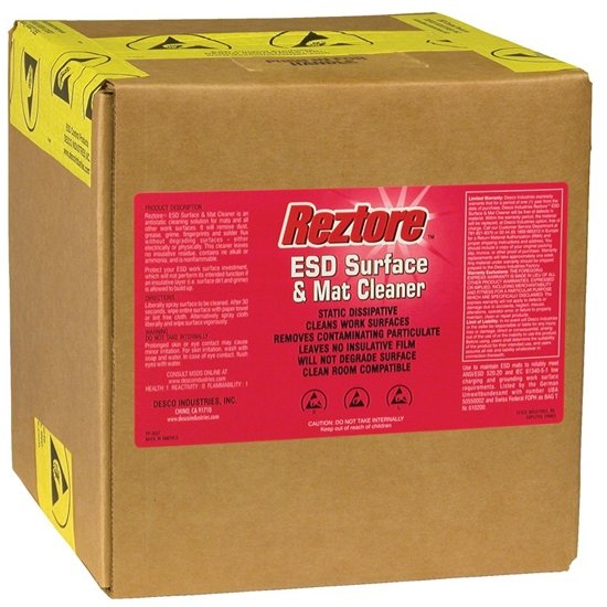 Desco Reztore ESD Surface & Mat Cleaner, 10L Refill Box