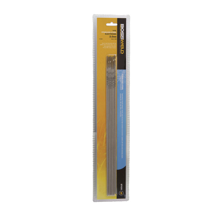 Bossweld Electrode Stainless Steel 316L-16 x 2.0mm (6 Pkt)