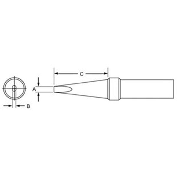Weller Tip Soldering Screwdriver 700Â°F 3.2mm for WTCPS/7 + TC Series