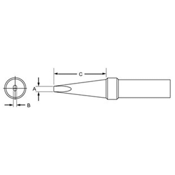 Weller Tip Soldering Screwdriver 800Â°F 6.0mm for WTCPS/7 + TC Series