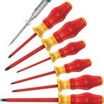 Wera 1160 I/1165 I/7 Screwdriver Set Kraftform Comfort VDE & Voltage Tester 7 Pce 031576