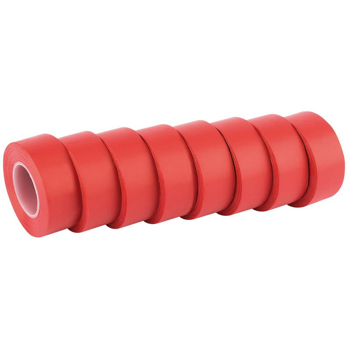 Draper Tools Expert 8 x 10M x 19mm Red Insulation Tape to BSEN60454/Type2