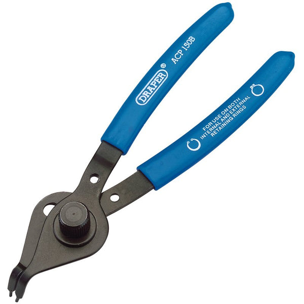 Draper Tools Bent Nose Reversible Circlip Pliers 12492