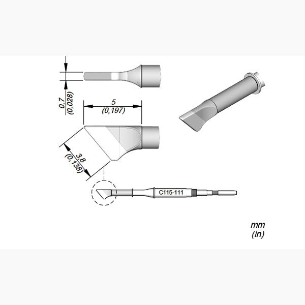 JBC Cartridge Knife 3.5x0.7