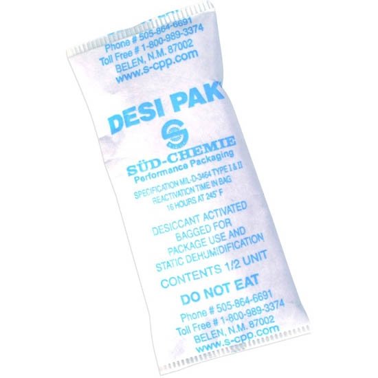 Desco 13850 - Desiccant Pak, 1/2 Unit, Pail of 550