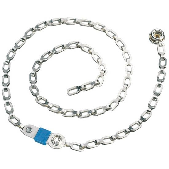 Desco 14000 - Conductive Drag Chain, 1 Megohm Resistor, 7mm Socket, 610mm Long