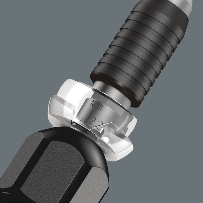 Wera 1430 Micro ESD Adjustable Torque Screwdriver 0.05-0.11 Nm Halfmoon Drive 074804