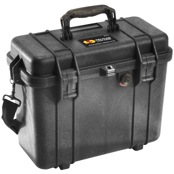 Pelican # 1430 Top Loader Case - Black - With Foam (417 x 221 x 334mm)