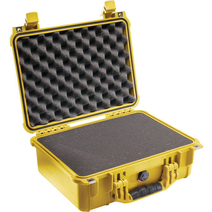 Pelican # 1450 Protector Case - Yellow - With Foam (418 x 330 x 173mm)