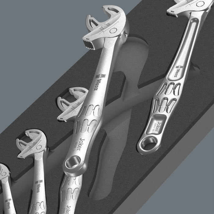 Wera 9732 Foam Insert 6004 Joker Self-Setting Spanner Set 1, 5 Piece 150122